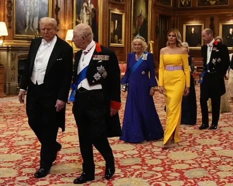 Royals Deploy Red Carpet Amid Demonstrations; Kimmel Taken Off Air Over Kirk Remarks